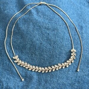 Rose Gold Tone Bolo Necklace